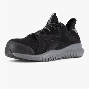 NIB Reebok Men’s Flexagon 3.0 Work Shoe size 9 Black protective toe